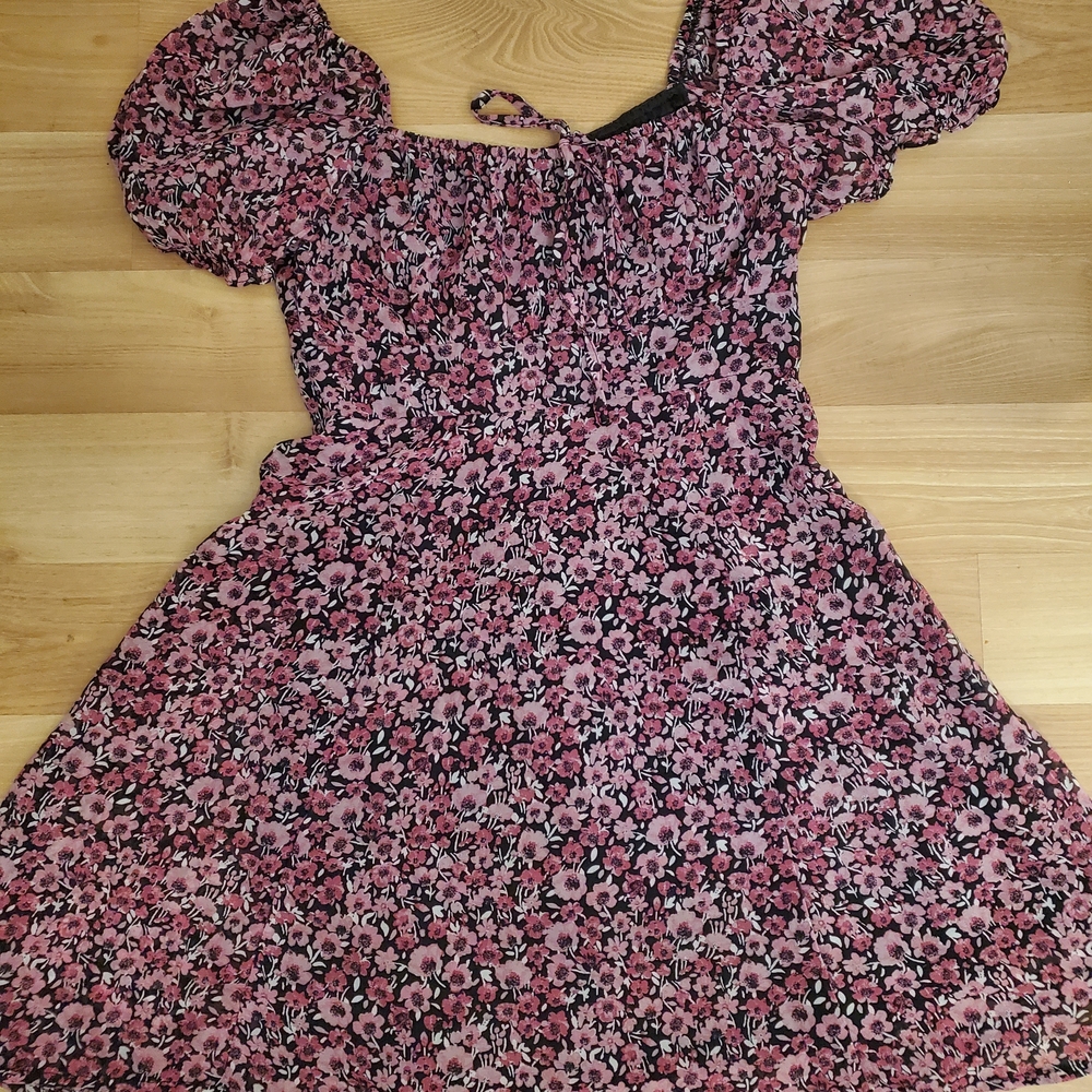 Miami Pink Floral Mini Dress